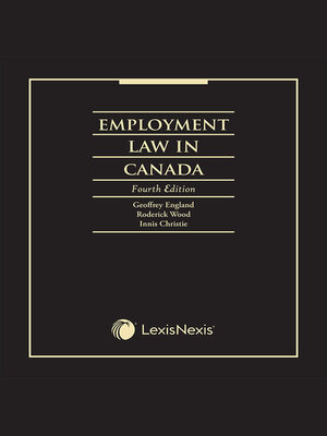cover image of Employment Law in Canada